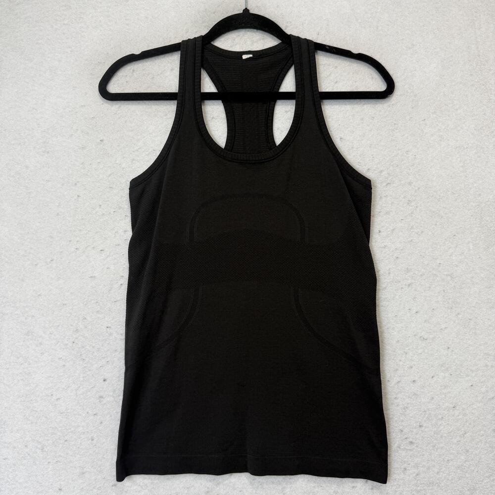 Lululemon Swiftly Tech Tank Top Womens 6 Black Scoop Neck Racerback Athletic